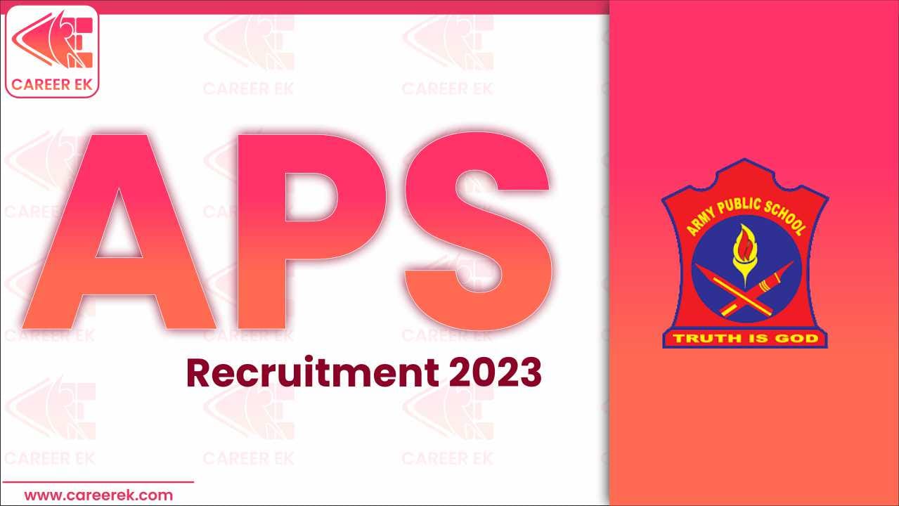 Army Public School Recruitment 2023