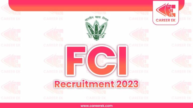 FCI Recruitment 2023