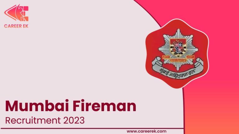 Mumbai Fireman Recruitment 2023