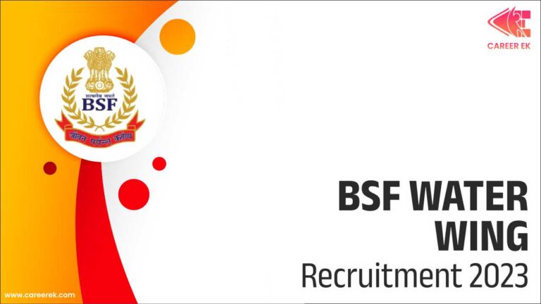 BSF Water Wing Recruitment 2023