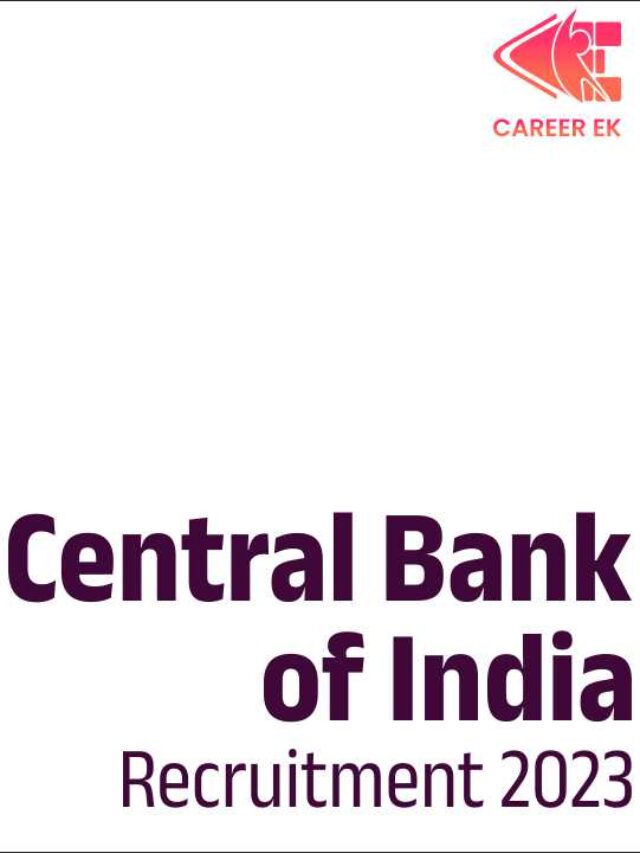 Central Bank of India Recruitment 2023